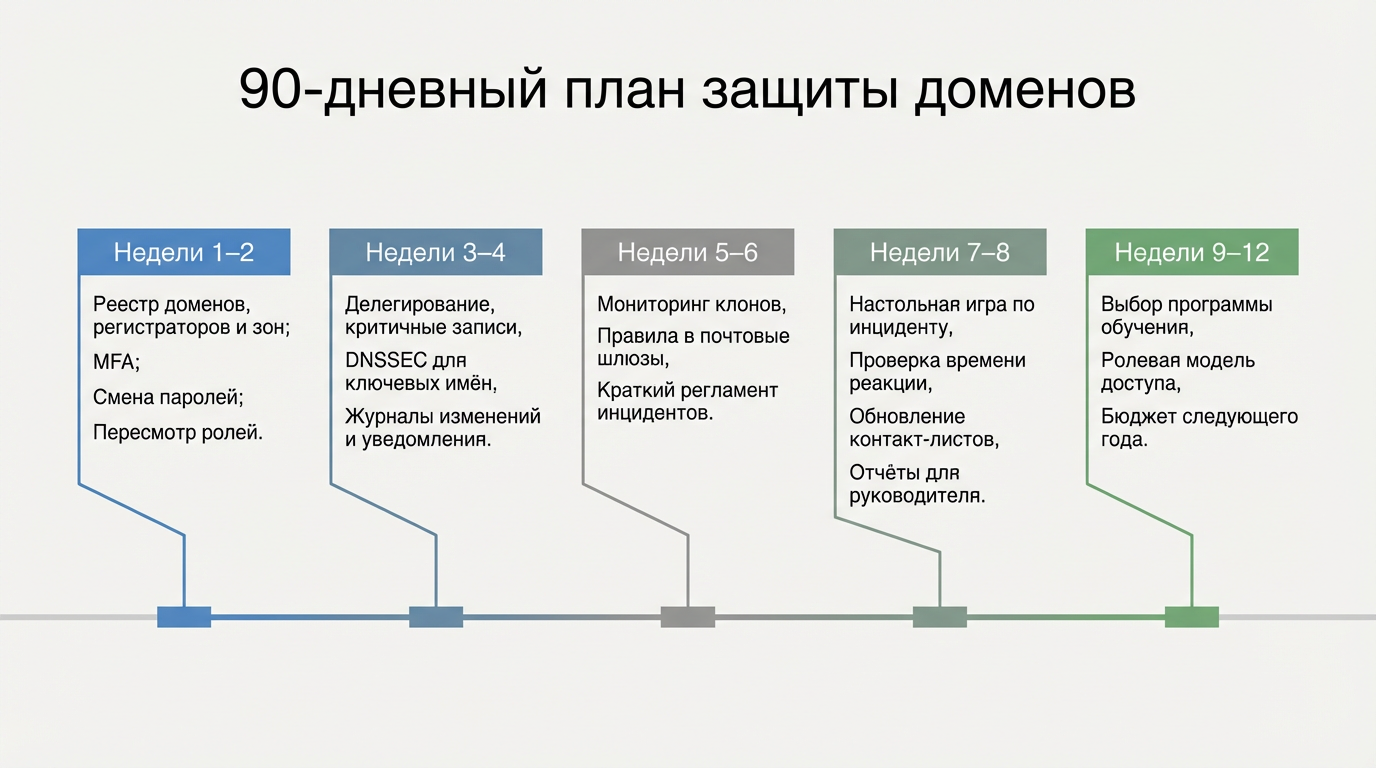 90 дневный план защиты доменов